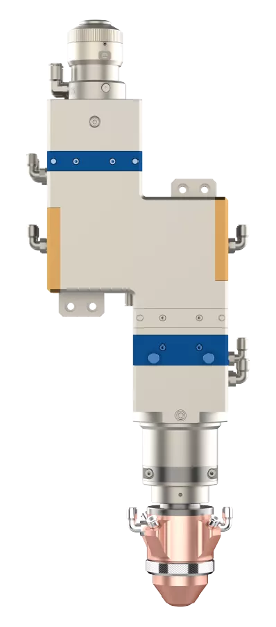 Copper reflective high-power laser cladding head.