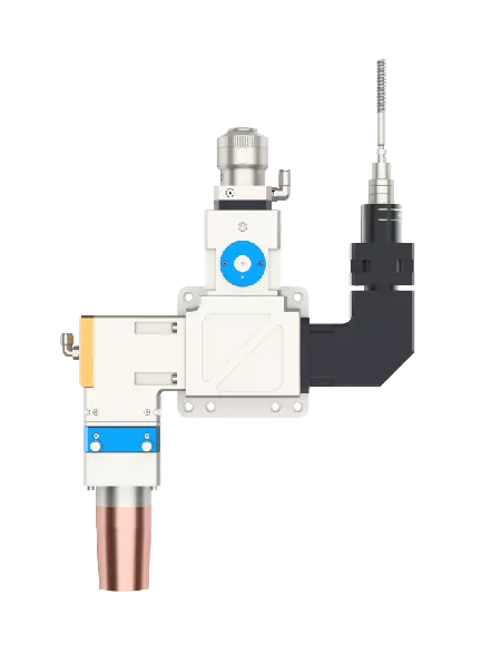 Coaxial laser hardening head.