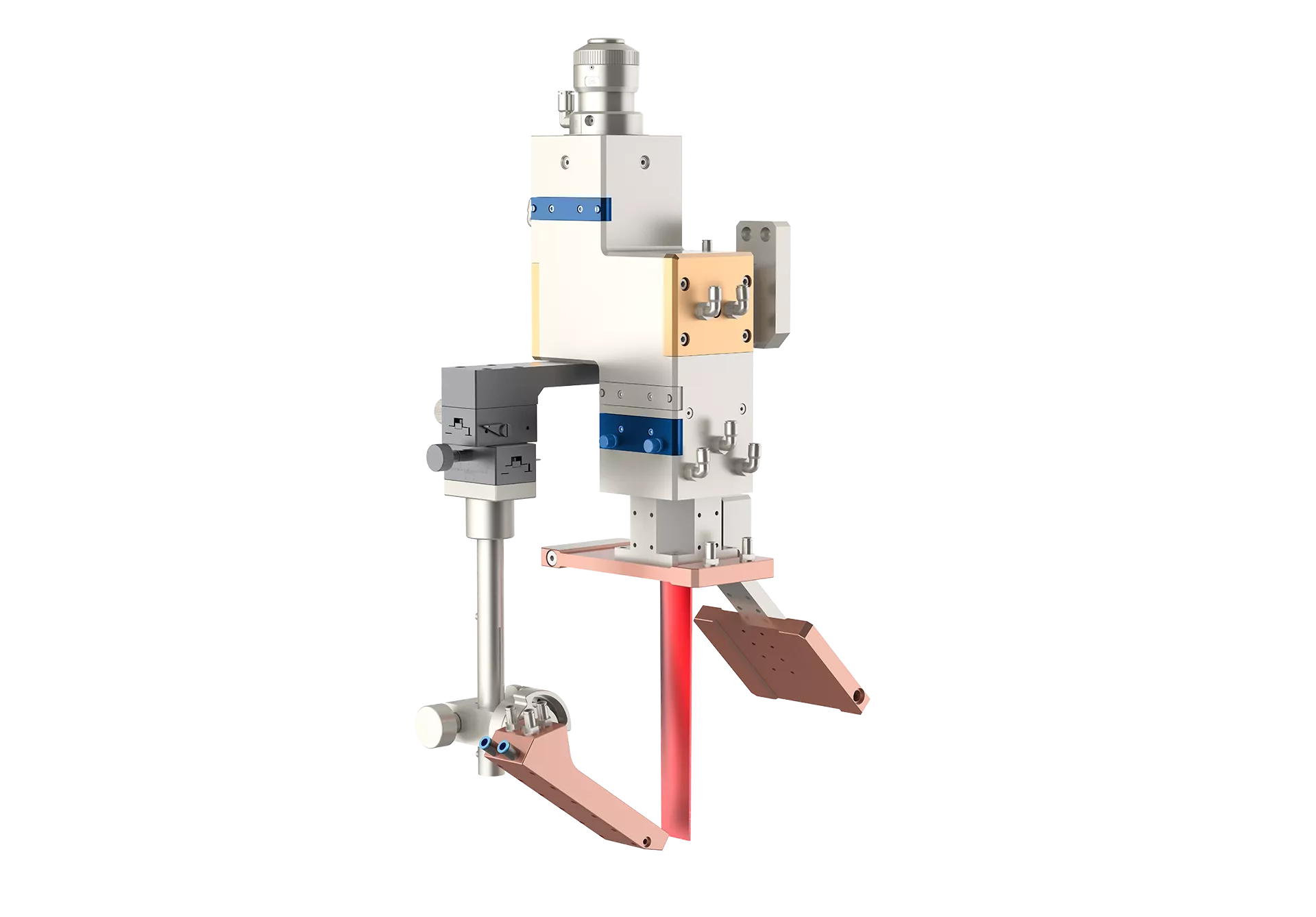 Wide spot laser cladding head